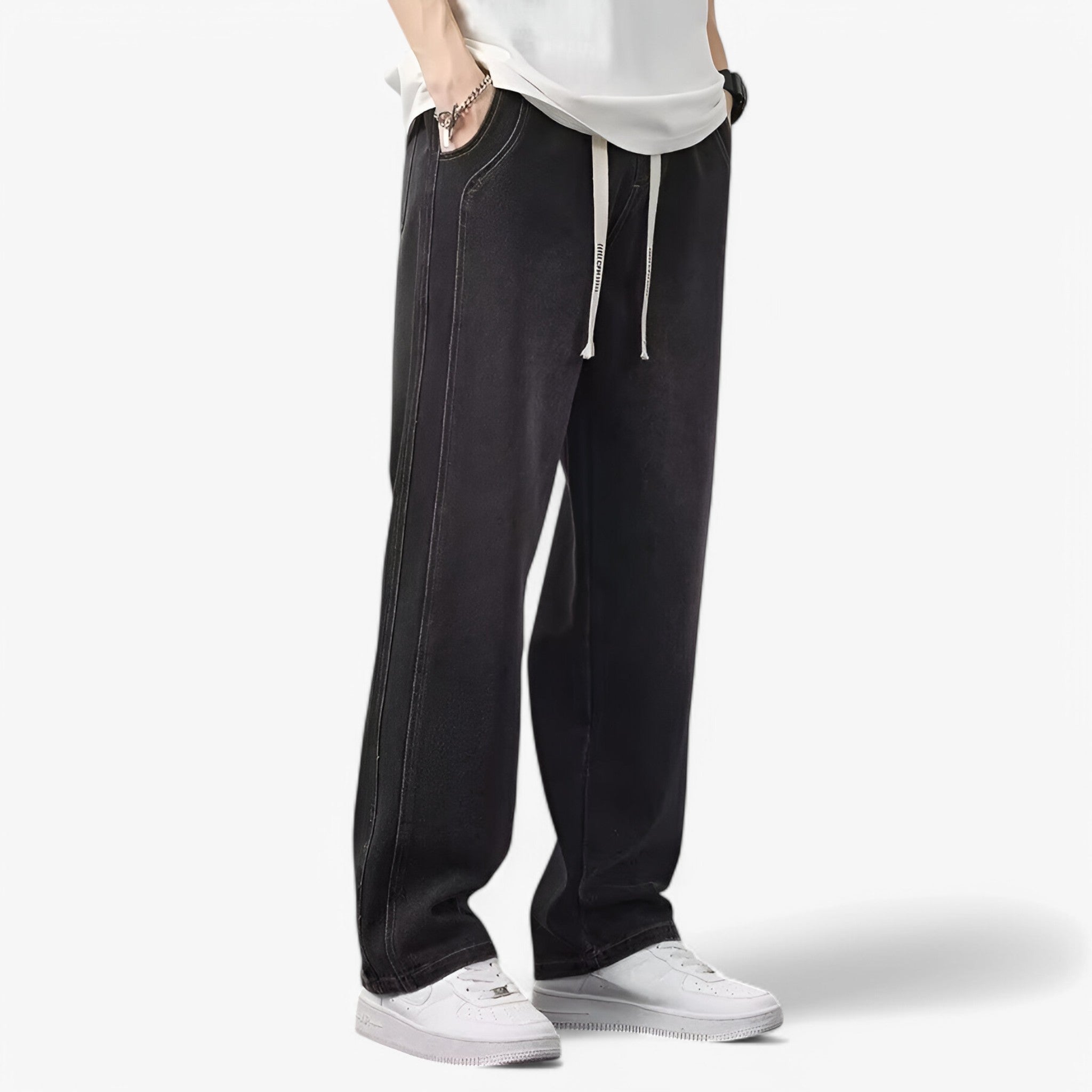 Jace | Denimbukser med brede ben - Trendy og komfortable