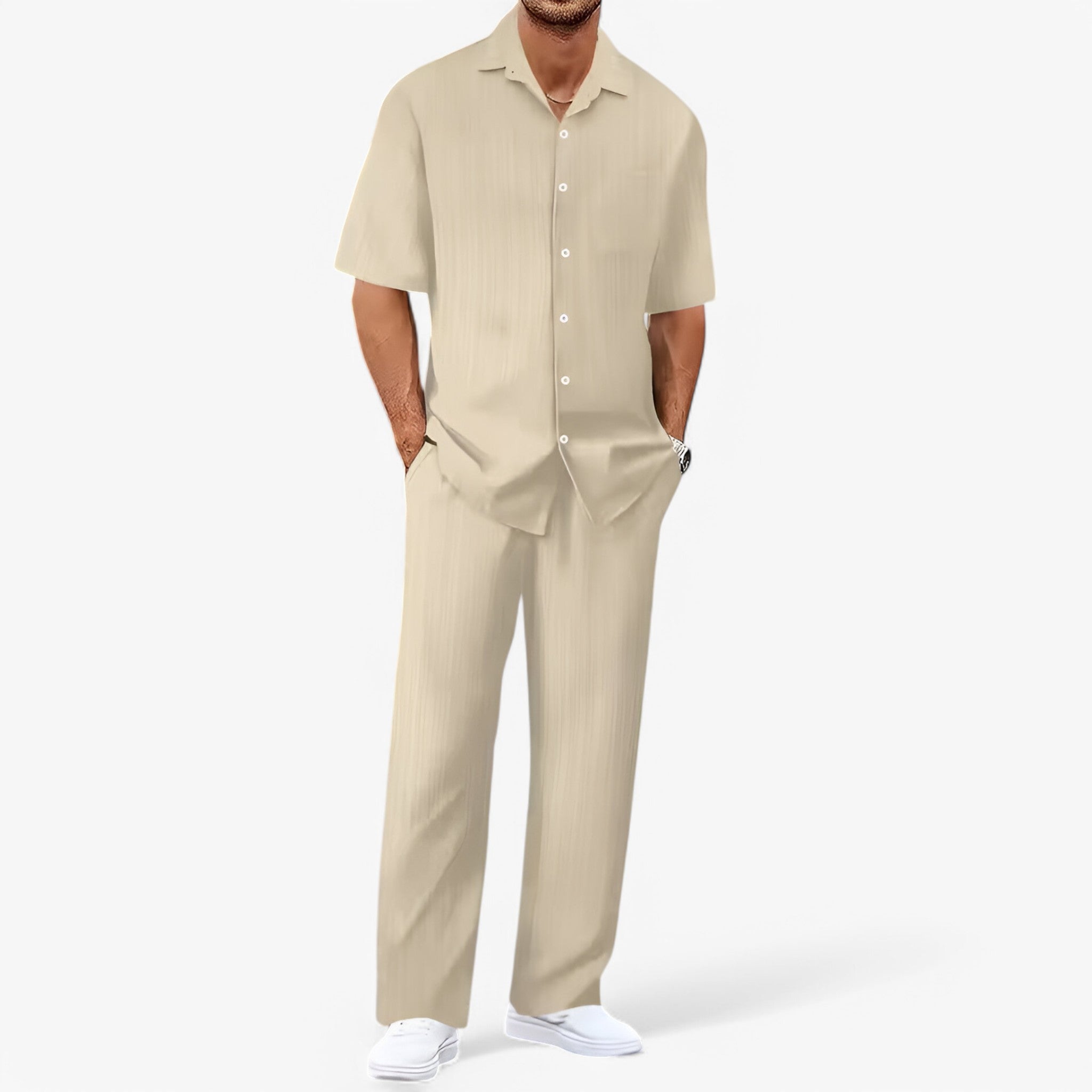 Lorenzo | Business Casual sæt med skjorte og bukser
