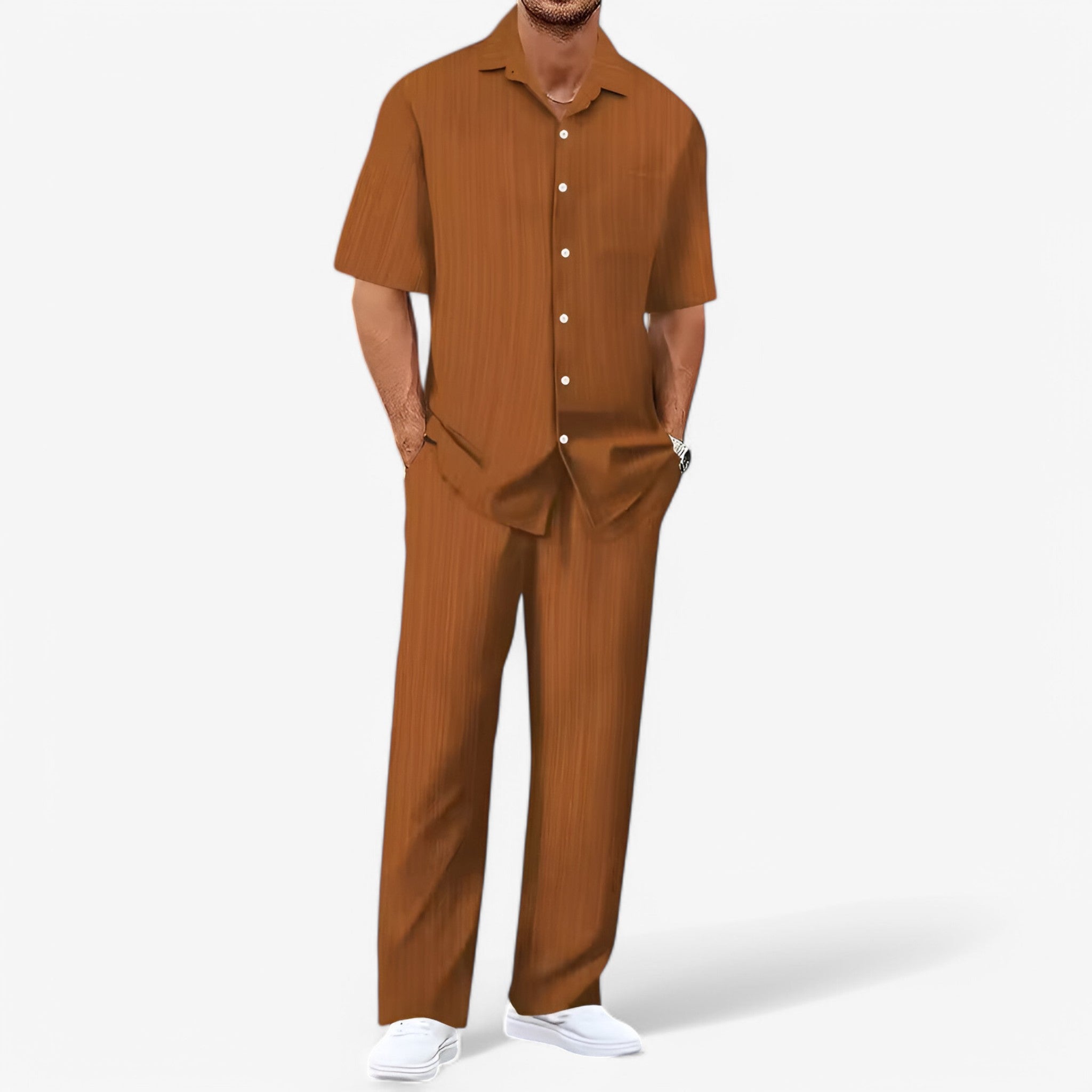 Lorenzo | Business Casual sæt med skjorte og bukser