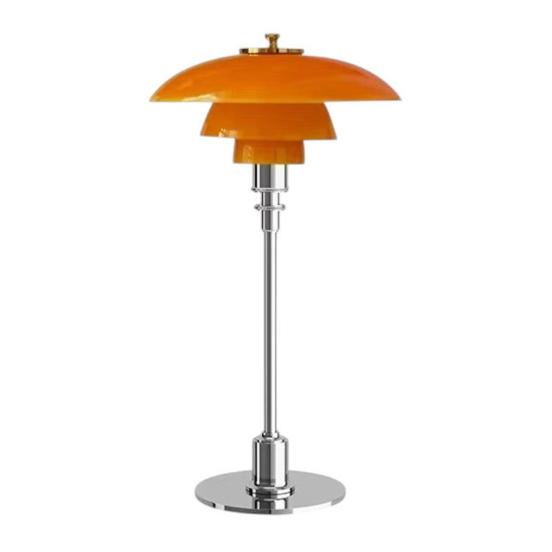 Designerlampe i jern og glas | Nordisk bordbelysning med LED | Moderne design | Dæmpbar lyskilde | E27 sokkel | Skandinavisk stil | Ideel til moderne indretning | Varm atmosfære | AC 90-260V