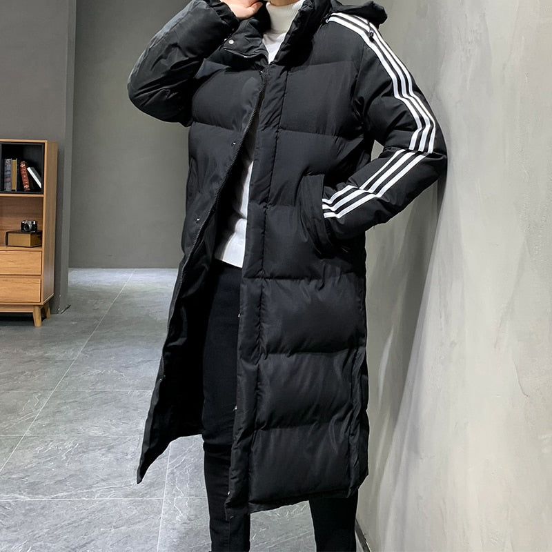 Lang Calvin jakke | Vinter med hætte | Stilfuldt design til kold vejr | Komfort og varme | Tidløs model