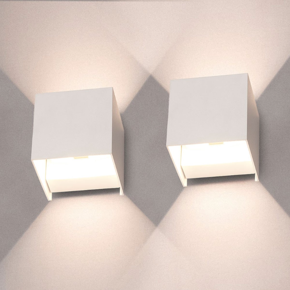 Cubelights™ LED Lysarmatur | Trådløs Væglampe Sæt | Stilfuldt Design | Justerbar Lysstyrke | Aluminium