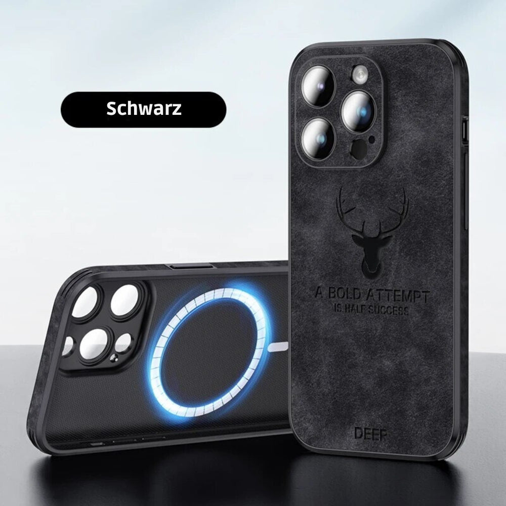 Læderetui til iPhone | Stilrent Design | Stødsikker Beskyttelse | Høj Kvalitet | Tilpasset Pasform | Fås i Flere Farver | Let og Slankt design | Stilfuldt Cover