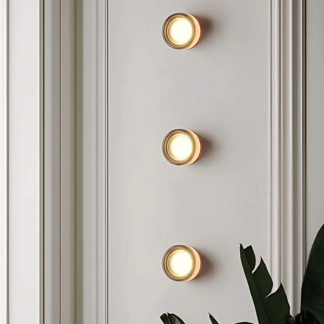DimpleGlow Væglampe | Moderne Design | Stemningsfuld Belysning | Holdbare Materialer | Elegant til Stue eller Soveværelse