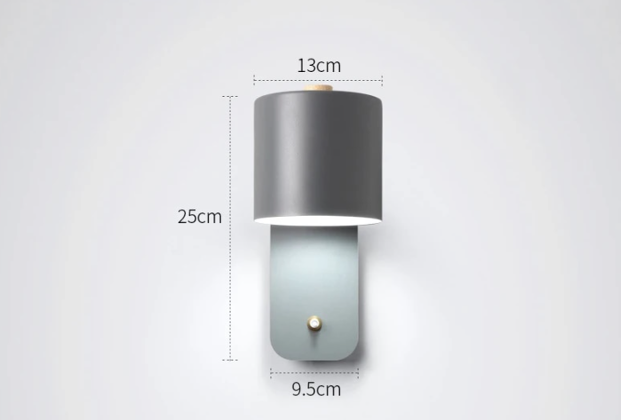 Lampe murale LED moderne | LumiLamp avec interrupteur | Installation facile | Éclairage économe en énergie | Design élégant | Disponible en plusieurs