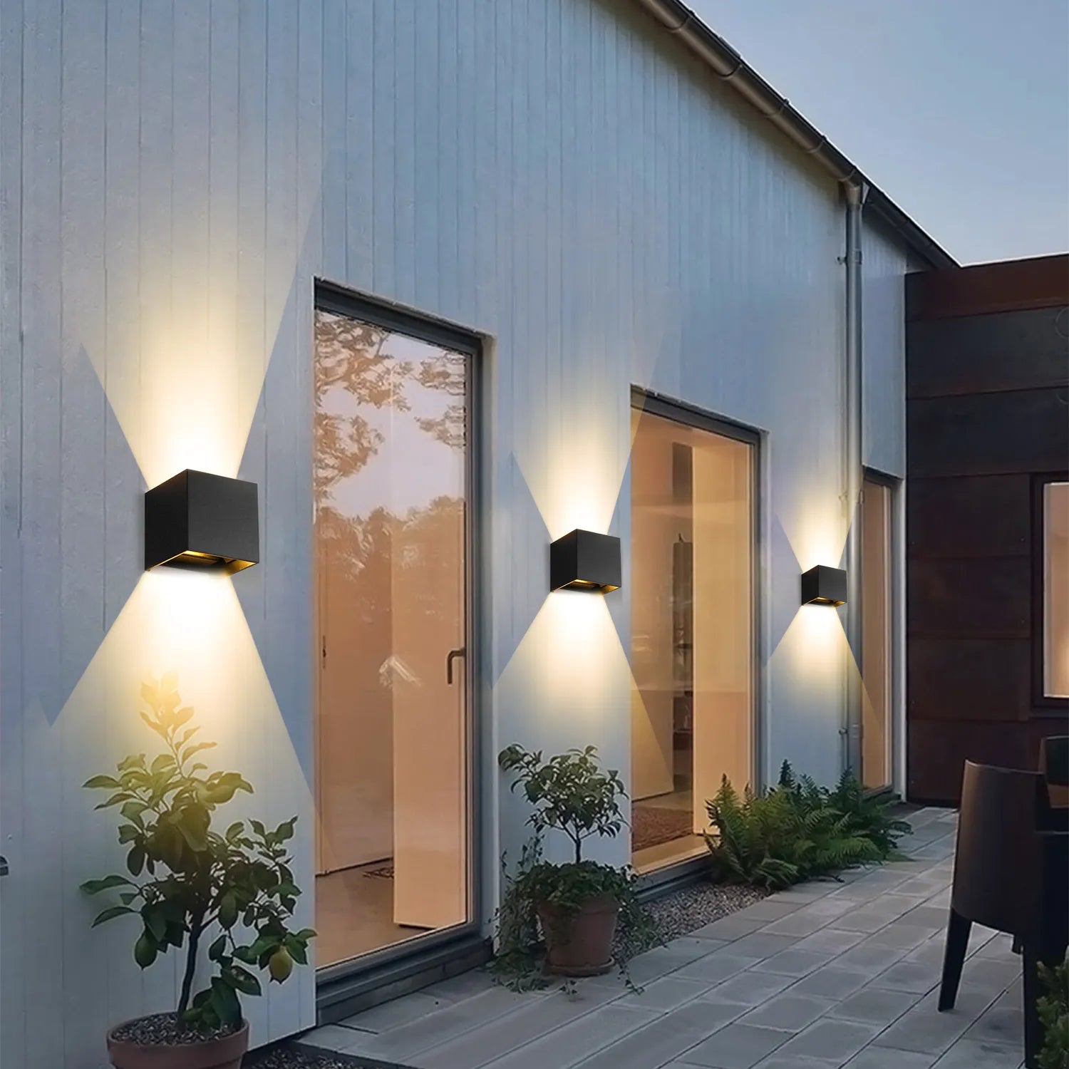 Cubelights™ LED Lysarmatur | Trådløs Væglampe Sæt | Stilfuldt Design | Justerbar Lysstyrke | Aluminium