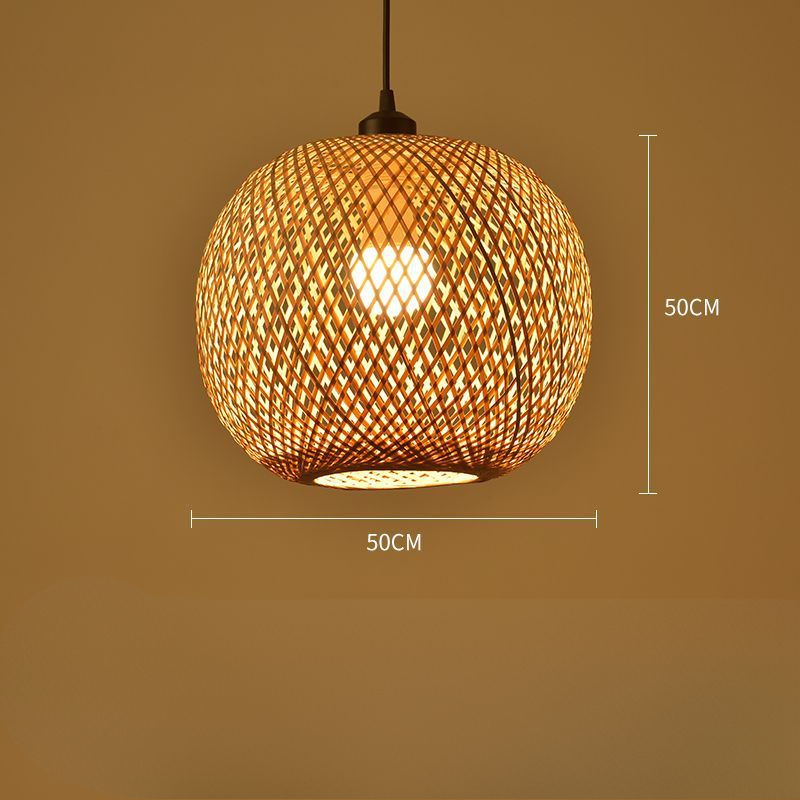 Boho | Håndvævet Fletlampe | Naturlig Symmetri og Lysfordeling | Bæredygtig Siv | Trådlængde 150 cm | Perfekt til Stue, Have, Café | Uden Lyskilde