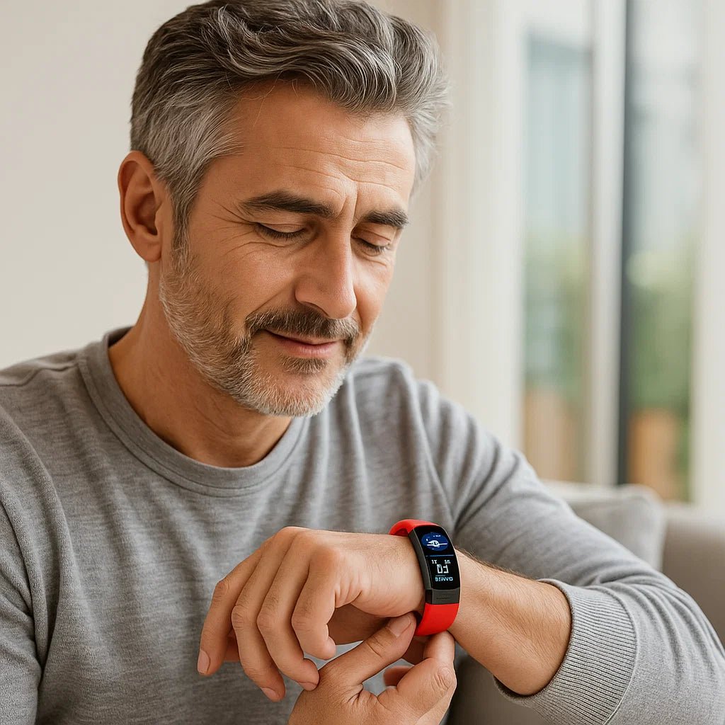 BIOWATCH Smartwatch | EKG- und Blutdruckmessung | Schlafüberwachung | Handgelenksüberwachung | Wasserdicht (IP67) | Lange Akkulaufzeit | Kompatibel mit iOS und Android | Intelligente Benachrichtigungen | USB-Ladefunktion