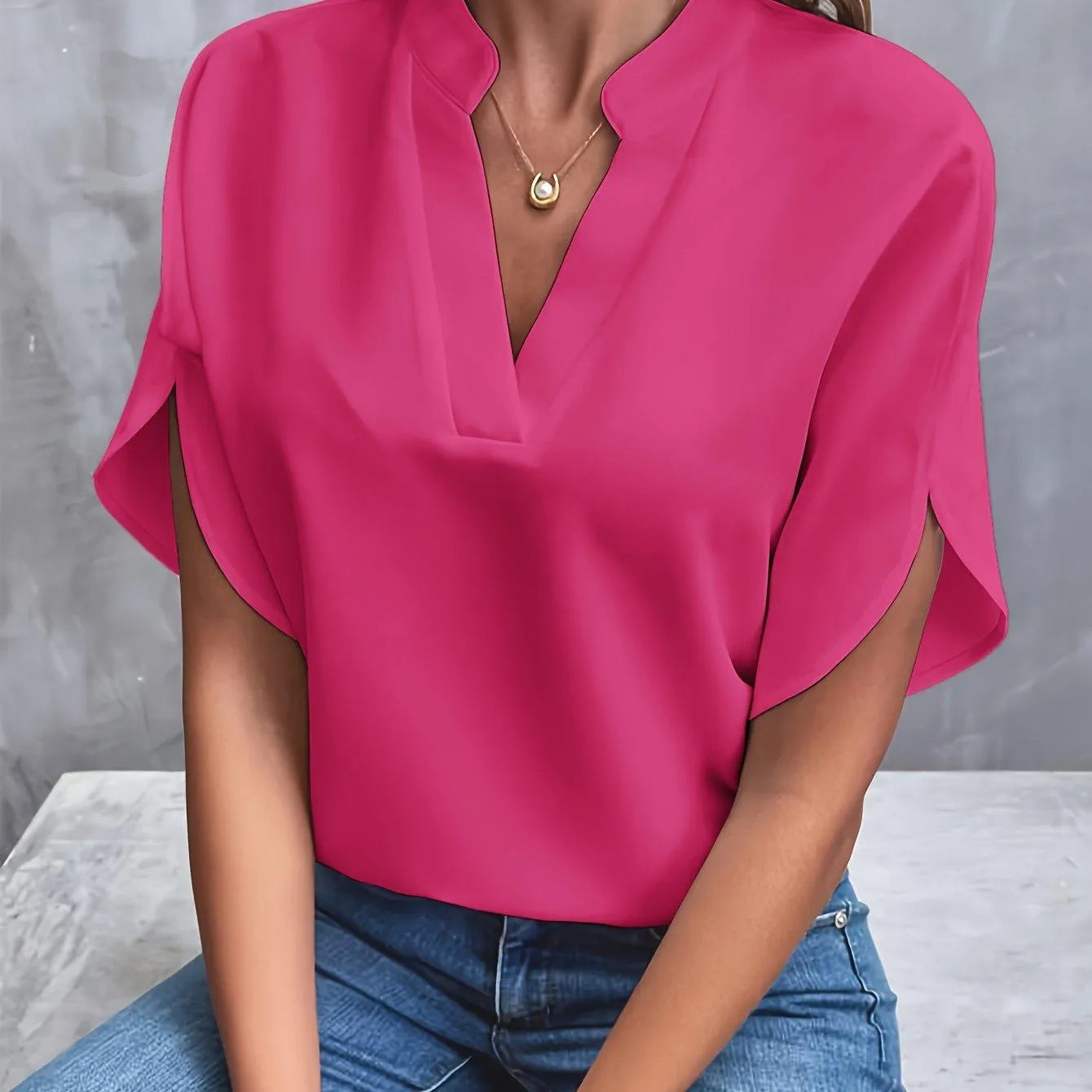 Sabrina - Elegant lys bluse til kvinder