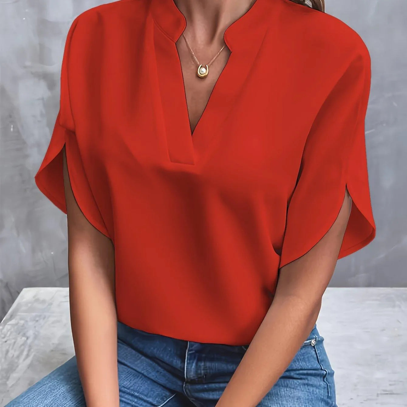 Sabrina - Elegant lys bluse til kvinder