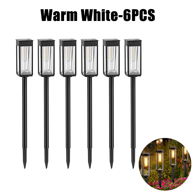 Udendørs Solcelle Lanterner | LED Belysning | Miljøvenlig Have Dekoration | Solenergi | Klassisk & Moderne Design | Plast & Aluminium | Perfekt til Terrasse & Stier