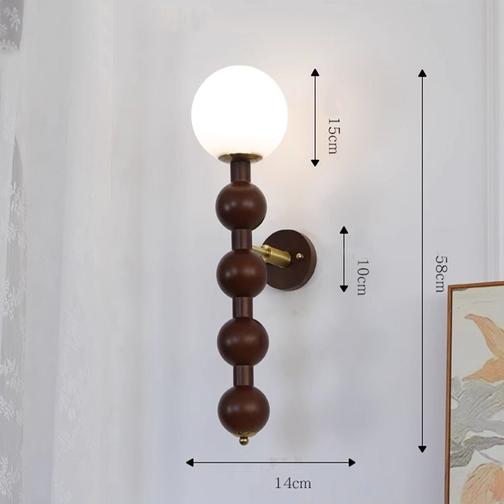 Elegancka lampa ścienna | Design Bauhaus | Wiele kulistych źródeł światła | Minimalistyczny metal | Pasuje do nowoczesnych wnętrz | Napięcie 110