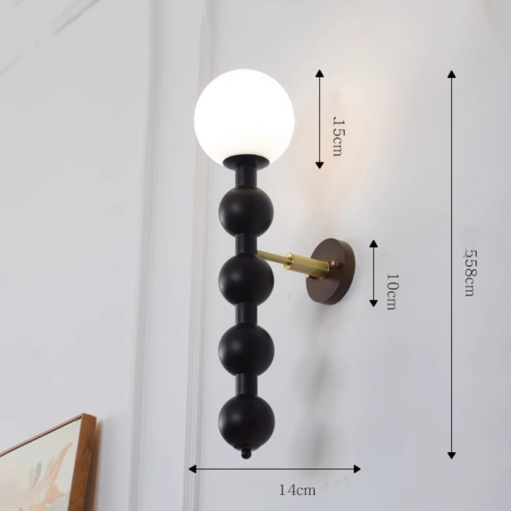 Elegancka lampa ścienna | Design Bauhaus | Wiele kulistych źródeł światła | Minimalistyczny metal | Pasuje do nowoczesnych wnętrz | Napięcie 110
