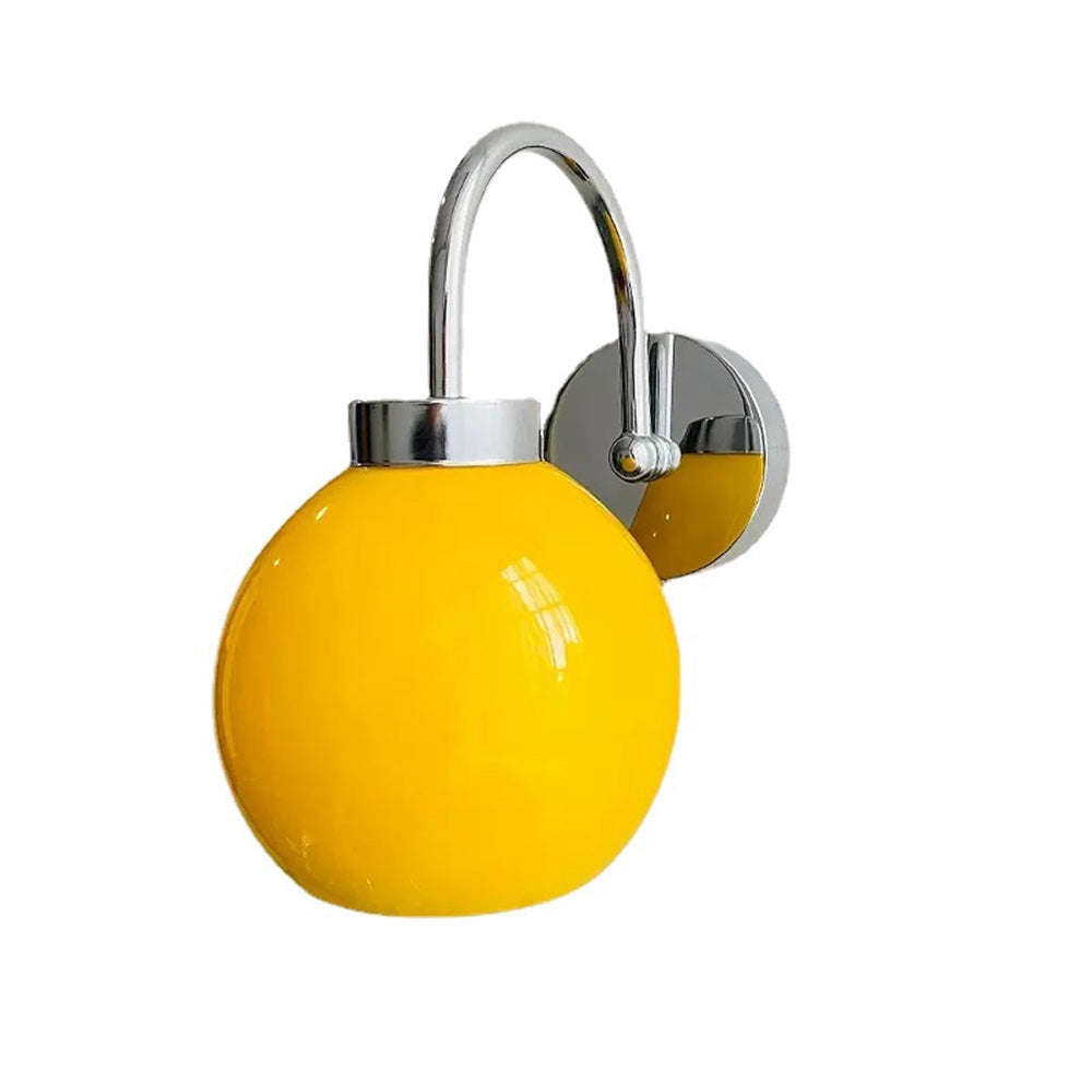 Lampe en verre française inspirée du Bauhaus | Applique murale crème | Matériau fer et verre | Éclairage élégant pour la maison | Convient pour