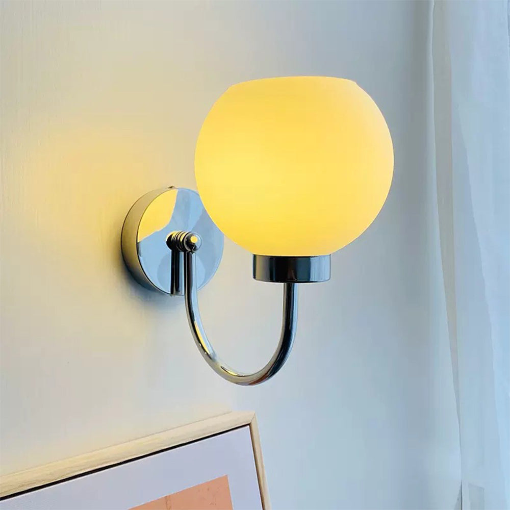 Lampe en verre française inspirée du Bauhaus | Applique murale crème | Matériau fer et verre | Éclairage élégant pour la maison | Convient pour