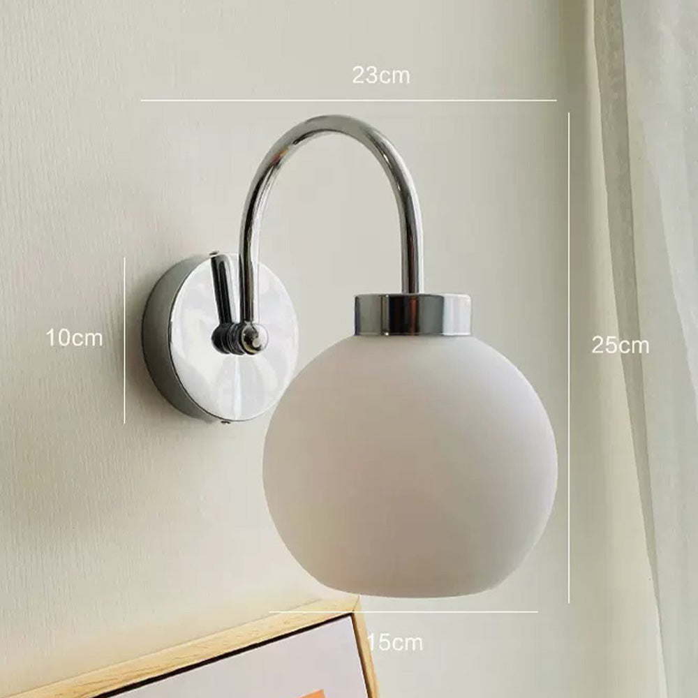 Lampe en verre française inspirée du Bauhaus | Applique murale crème | Matériau fer et verre | Éclairage élégant pour la maison | Convient pour