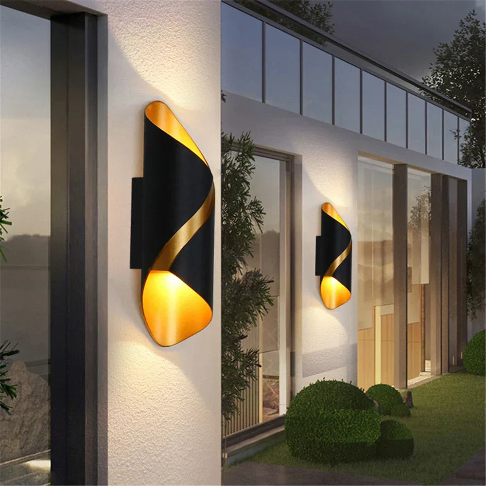 AquaGlow LED Applique Murale | Étanche | IP65 | Extérieur | Économe en Énergie | Design Moderne | Noir | 10W | Idéal pour Jardin, Terrasse & Entrée