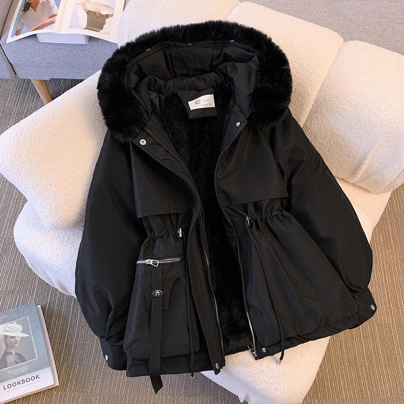 Zoe jakke til kvinder | Vandafvisende | Pelskrave og høje krave | Fleeceforet | Varm og elegant til vinter | Tilgængelige størrelser M-3XL | Bomuld og polyester | Klassisk design