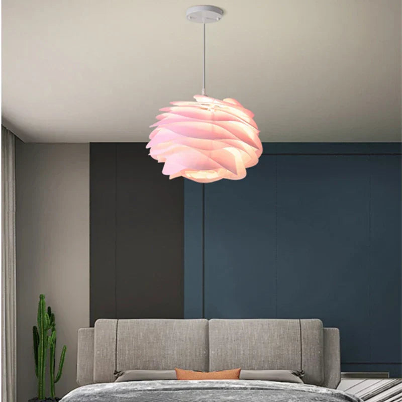Lampe de plafond Glasblomst | Design élégant de chapelet de roses | Éclairage chaud | Haute qualité | D33cmH100cm | D43cmH100cm | Lampe pour 5-10 m²