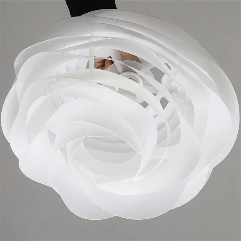 Lampe de plafond Glasblomst | Design élégant de chapelet de roses | Éclairage chaud | Haute qualité | D33cmH100cm | D43cmH100cm | Lampe pour 5-10 m²