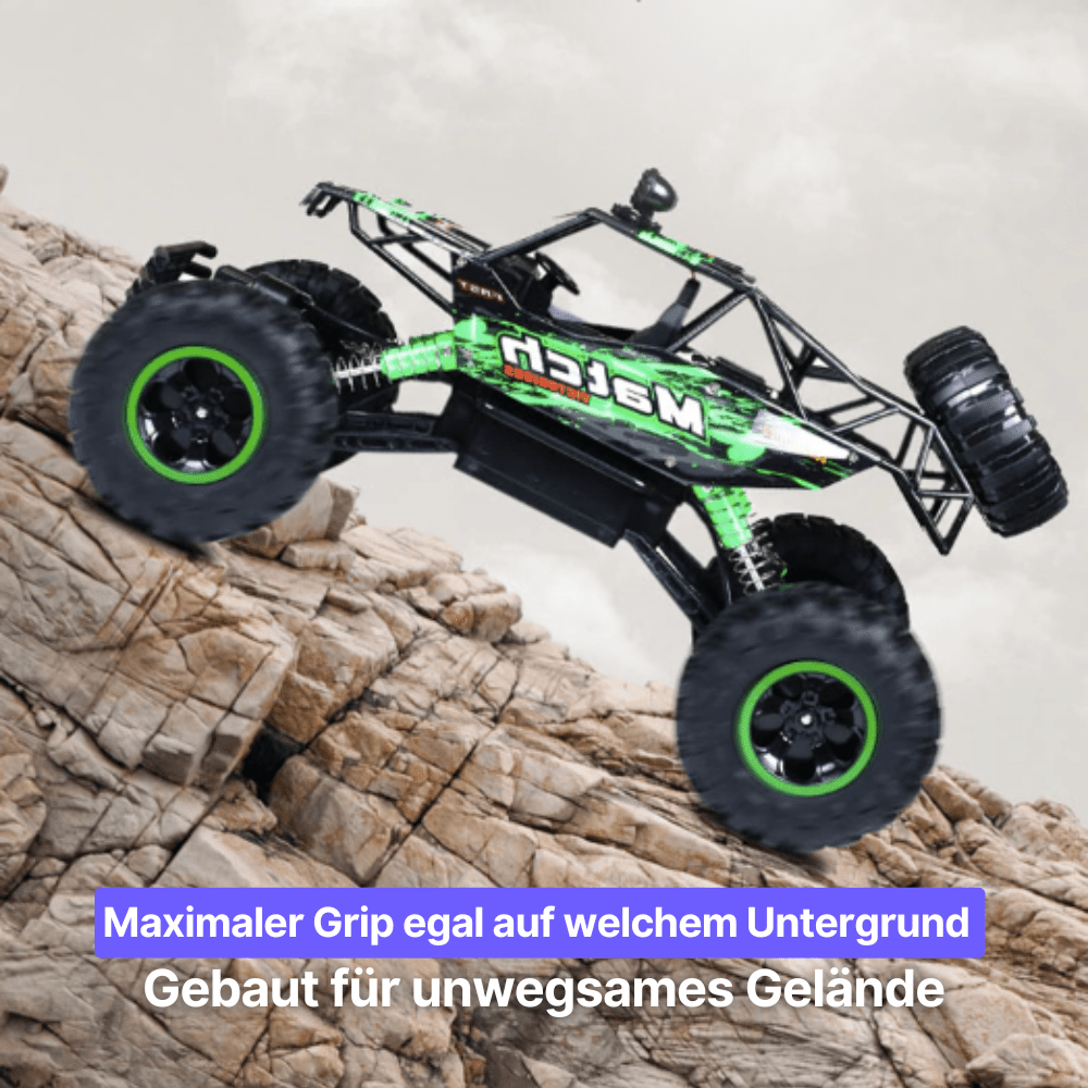 BeastTrek X4 | Robustes Offroad-RC-Auto | 4x4 | Leistungsstarker Motor | Stoßfest | 15 km/h | Lange Laufzeit | 2,4-GHz-Fernsteuerung | Hochwertige Reifen | Für Kinder und Erwachsene | Inklusive Akku | Ideal für Garten und Erde