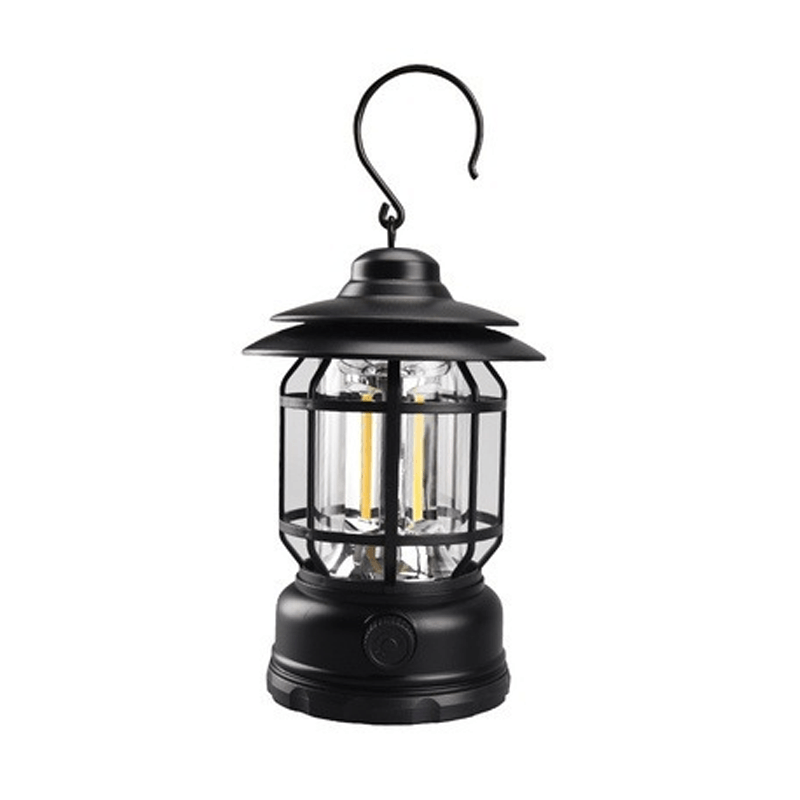 Lampe de poche vintage LED | Lumière de camping rétro | Éclairage extérieur | Intensité réglable | Idéal pour festivals, pique-niques et jardin