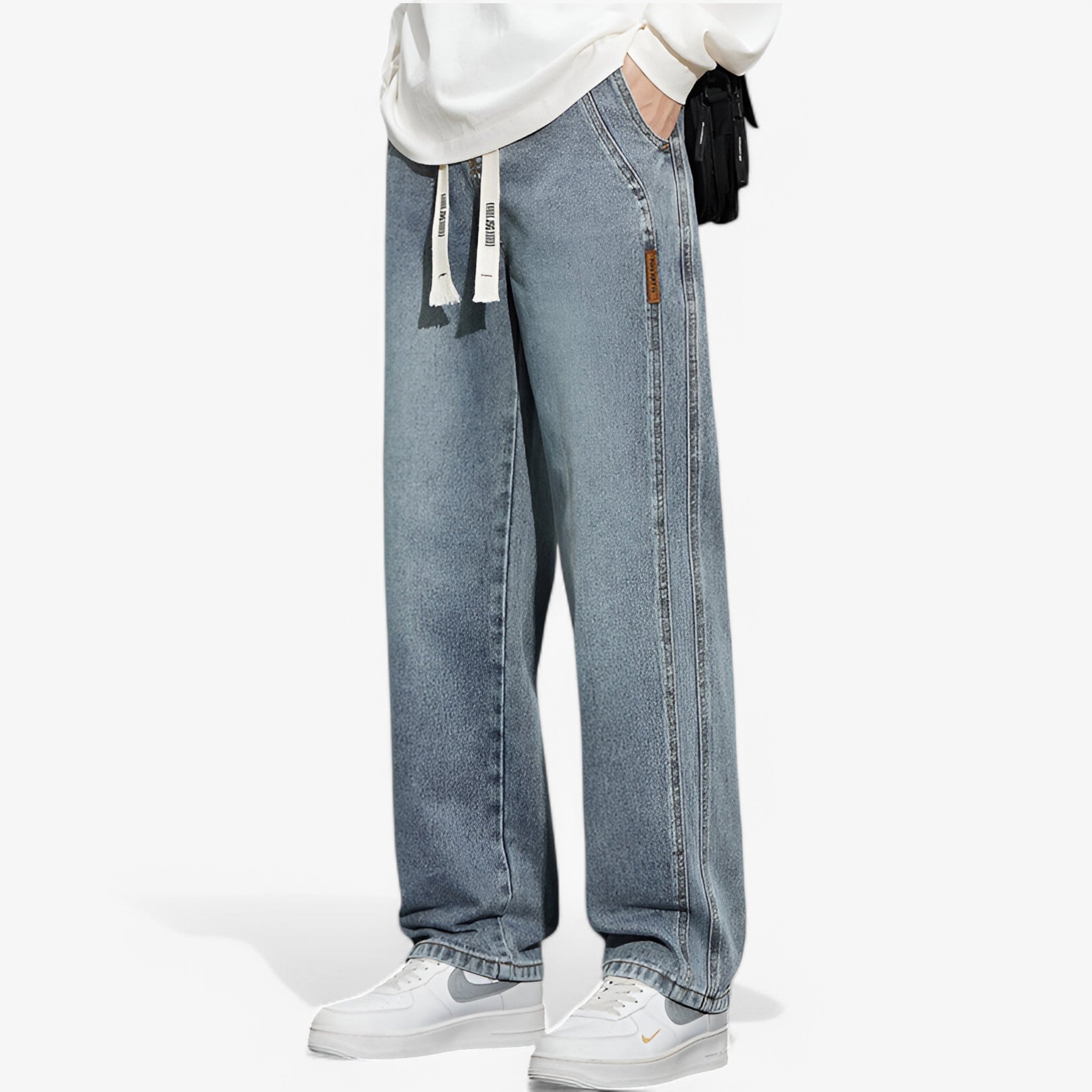 Jace | Denimbukser med brede ben - Trendy og komfortable