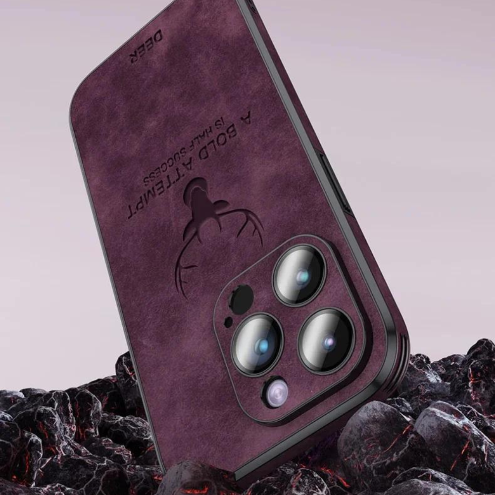 Læderetui til iPhone | Stilrent Design | Stødsikker Beskyttelse | Høj Kvalitet | Tilpasset Pasform | Fås i Flere Farver | Let og Slankt design | Stilfuldt Cover
