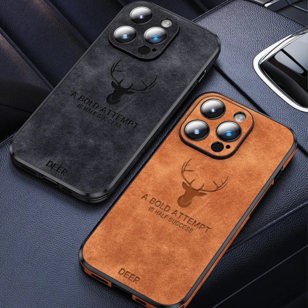 Læderetui til iPhone | Stilrent Design | Stødsikker Beskyttelse | Høj Kvalitet | Tilpasset Pasform | Fås i Flere Farver | Let og Slankt design | Stilfuldt Cover