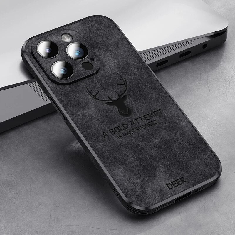 Læderetui til iPhone | Stilrent Design | Stødsikker Beskyttelse | Høj Kvalitet | Tilpasset Pasform | Fås i Flere Farver | Let og Slankt design | Stilfuldt Cover