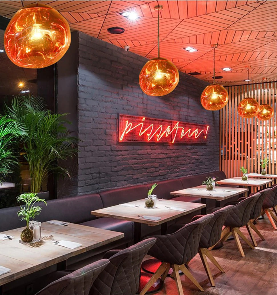 Moderne suspension LED | Hauteur réglable | Éclairage économe en énergie | Choix de couleurs : Or, Argent, Or rose, Bleu, Vert, Violet, Gris fumé