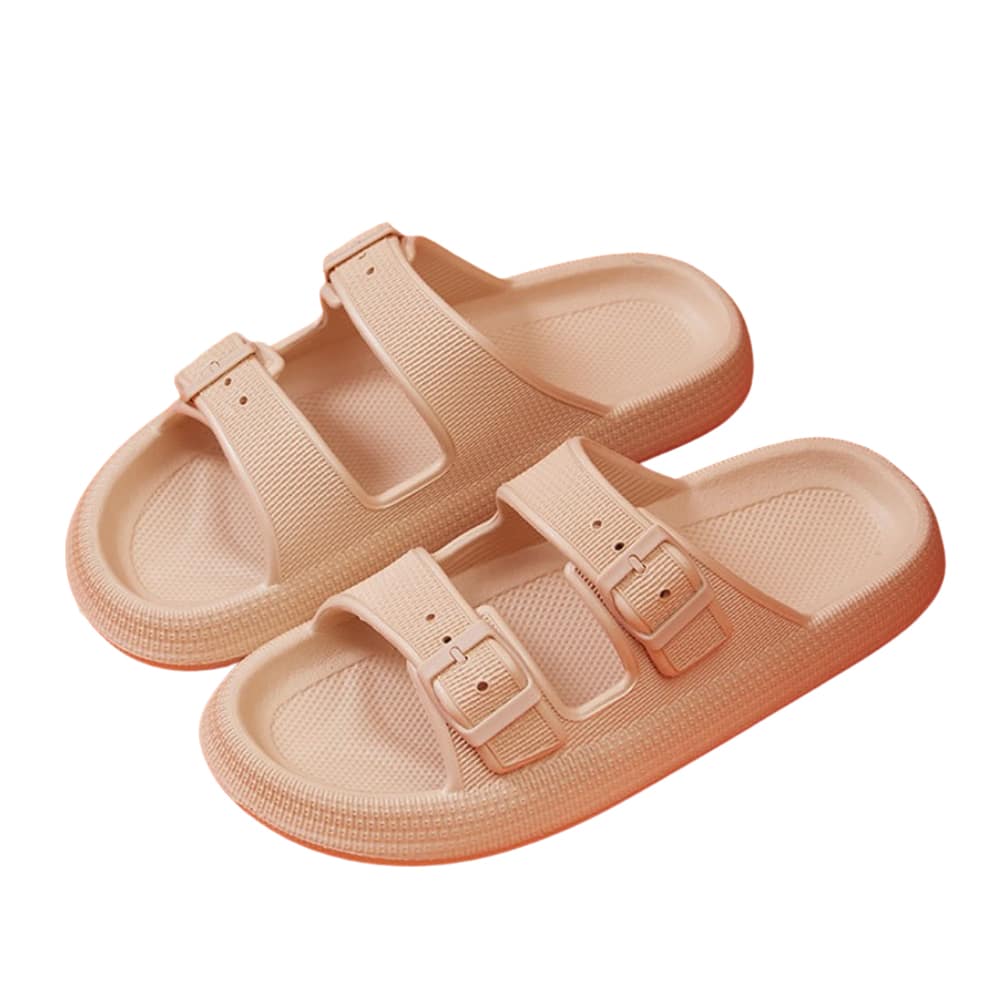 Slippers / Tøfler m/Spænde - Bløde & Skridsikre i flere flotte farver (kendt som Happy Flops)