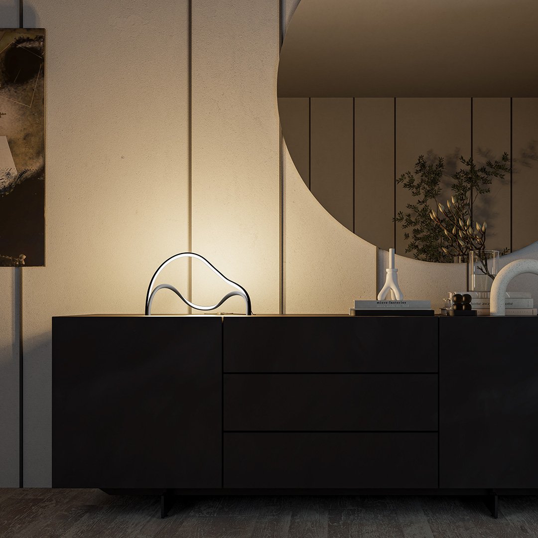 CLIO | Eleganckie i kompaktowe oświetlenie | Luksusowe materiały i wykończenie | Idealne na stoliki nocne i