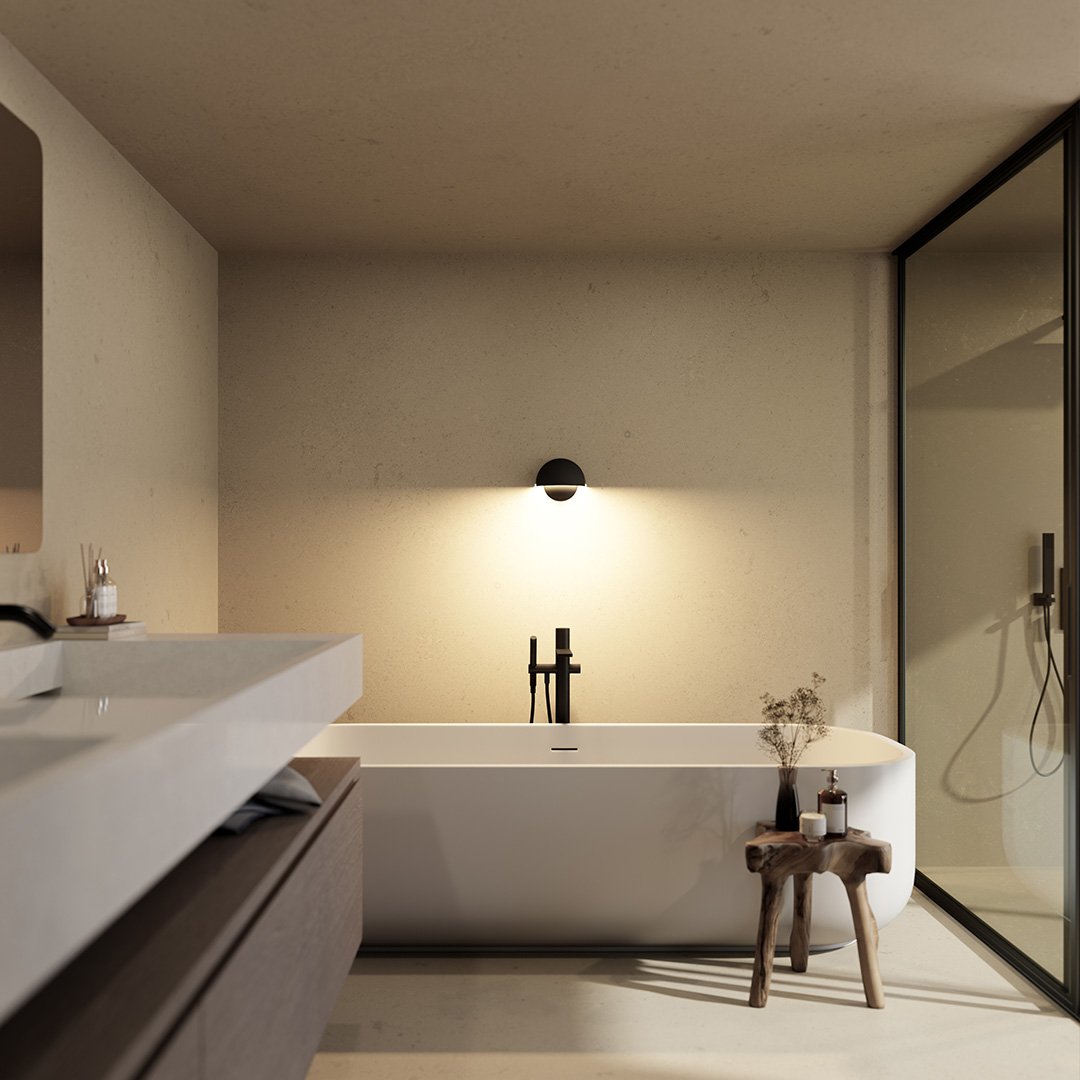 APOLLO | Mat Sort Moderne Wandleuchte | Verstellbare Lesebeleuchtung | Hochwertige