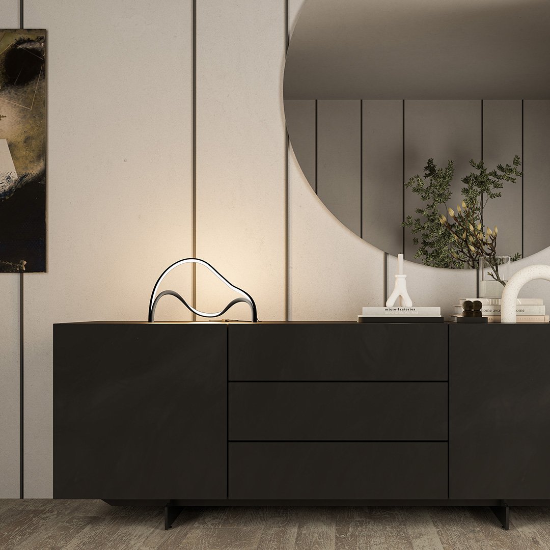 CLIO | Eleganckie i kompaktowe oświetlenie | Luksusowe materiały i wykończenie | Idealne na stoliki nocne i