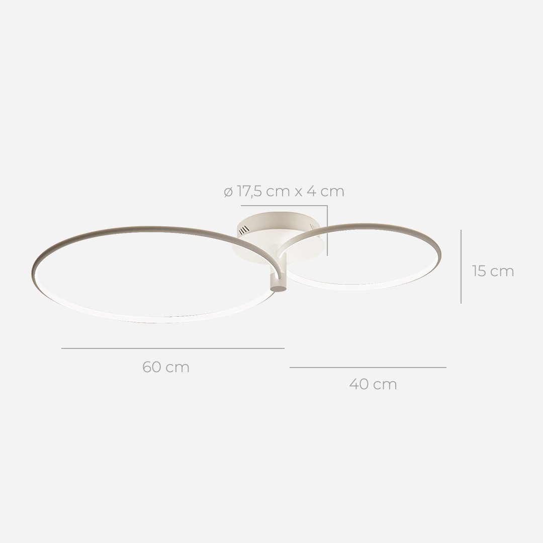 CALLISTO | Snygg takbelysning | Energioptimerad | Högkvalitativa material | Jämn ljusfördelning | Modern design | Passar alla rum