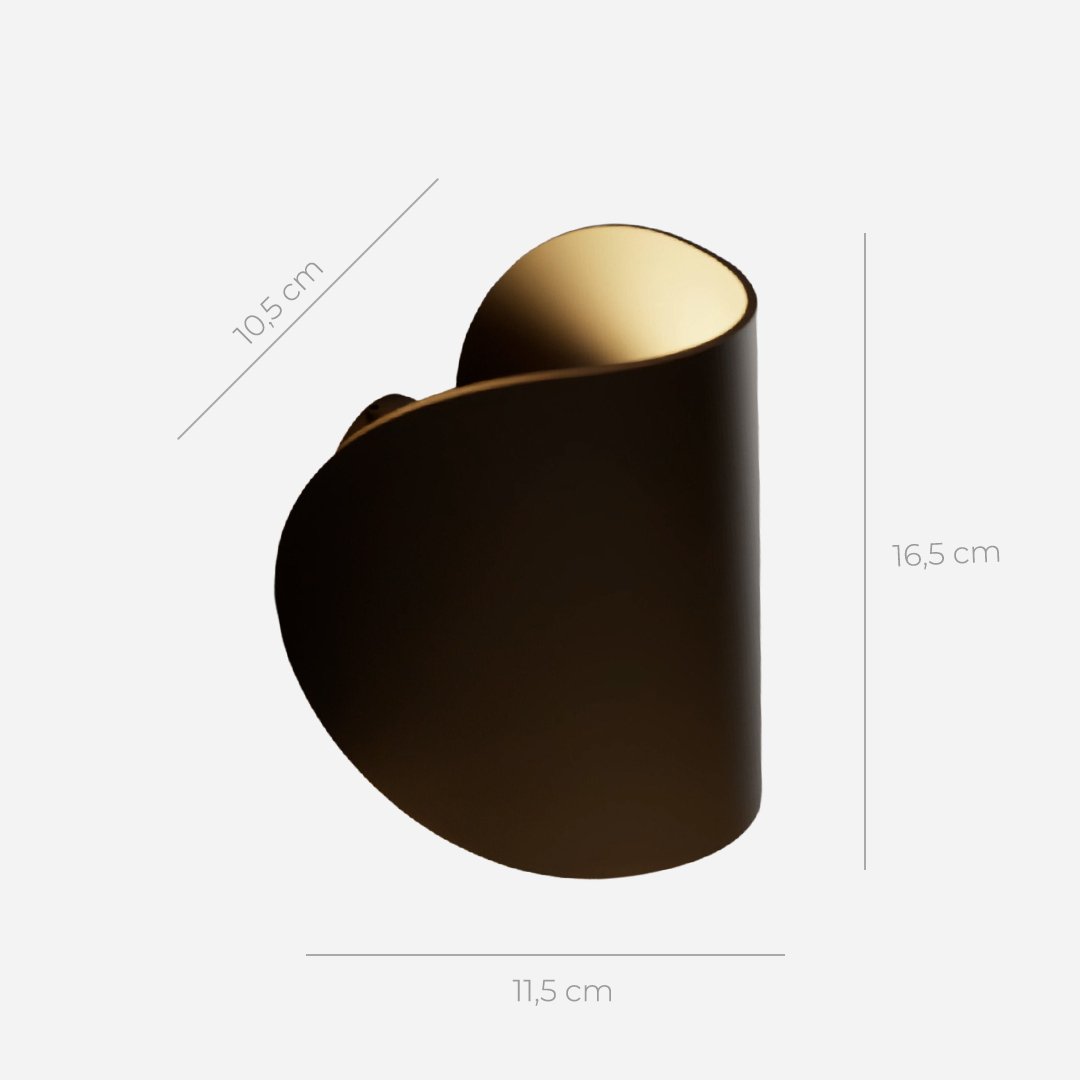 Luminoir | Dreh- und Schwenkbare LED Wandleuchte | Modernes Aluminium | Schwarz | Energieeffiziente Beleuchtung | Innen/Außen | IP65 | 20x15x10 cm