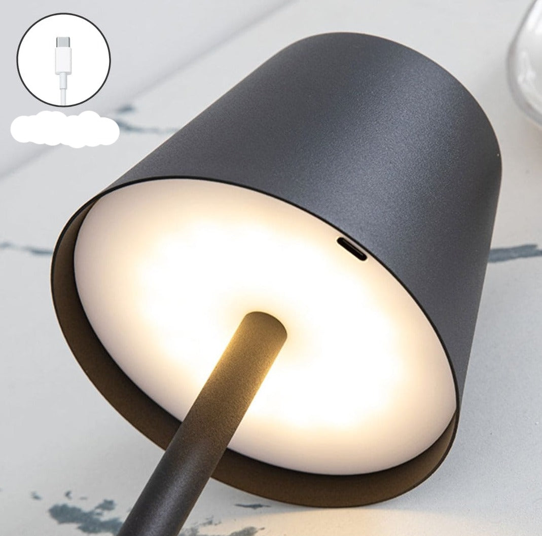 Trådløs LED-lampe | USB-genopladelig | Hvid | Til indendørs og udendørs | LED-lys | Langvarigt
