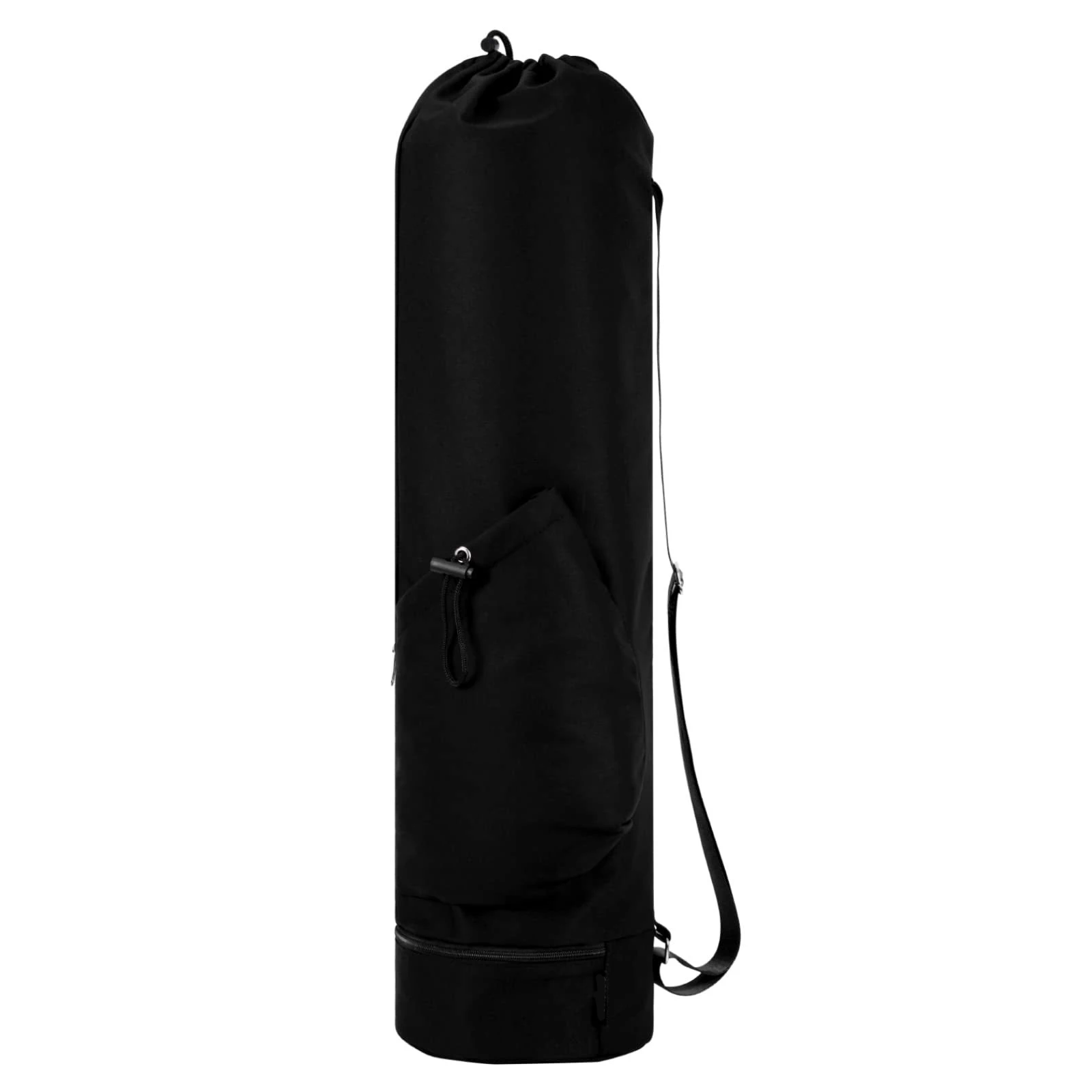 Yogataske | Med vådfack og flaskeholder | Vandafvisende polyester | Perfekt til yoga & pilates | Justerbar rem | Letvægt 330g | Praktisk opbevaring til studietur | Ekstra sidelomme med lynlås