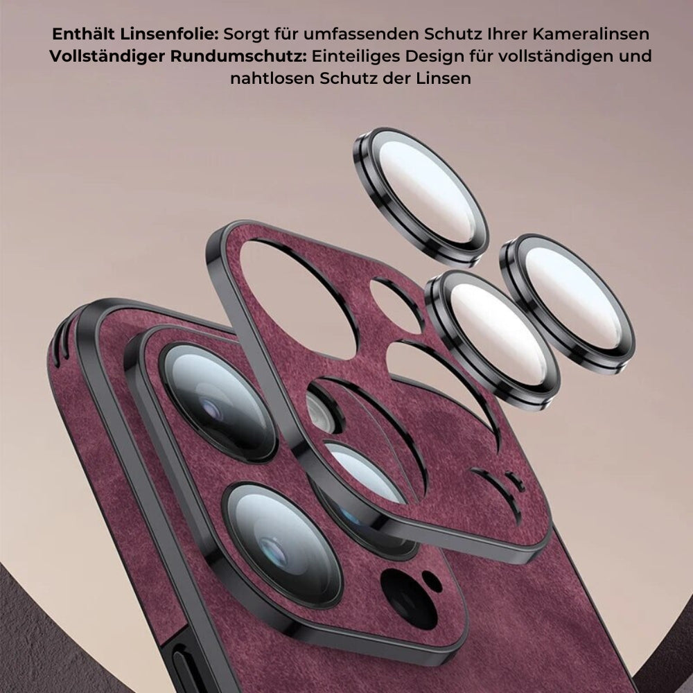 Læderetui til iPhone | Stilrent Design | Stødsikker Beskyttelse | Høj Kvalitet | Tilpasset Pasform | Fås i Flere Farver | Let og Slankt design | Stilfuldt Cover