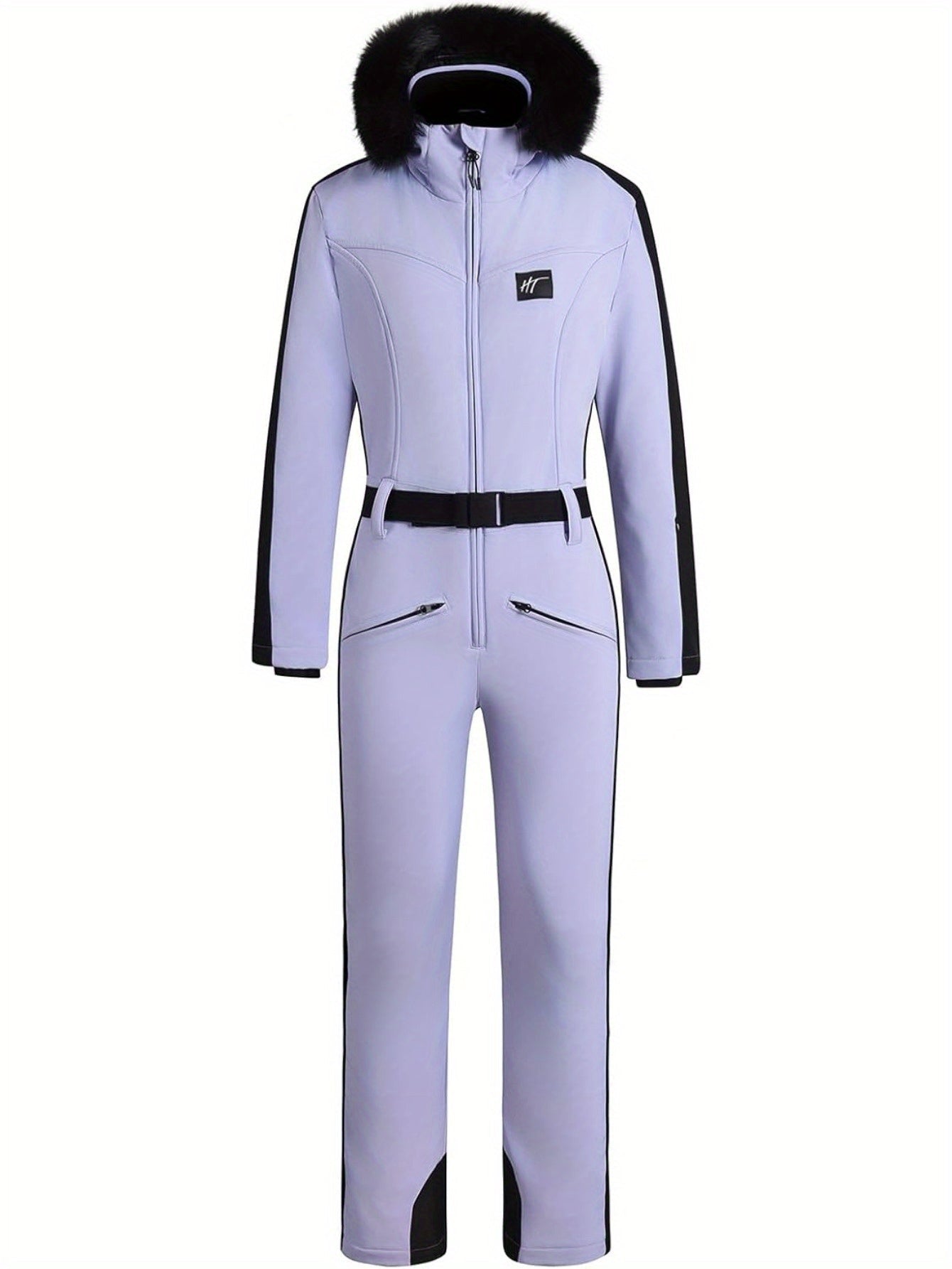 Dame Skidragt Jumpsuit | Vandtæt Design med Varmt For og Bæltedetalje | Essential Af Nikcky