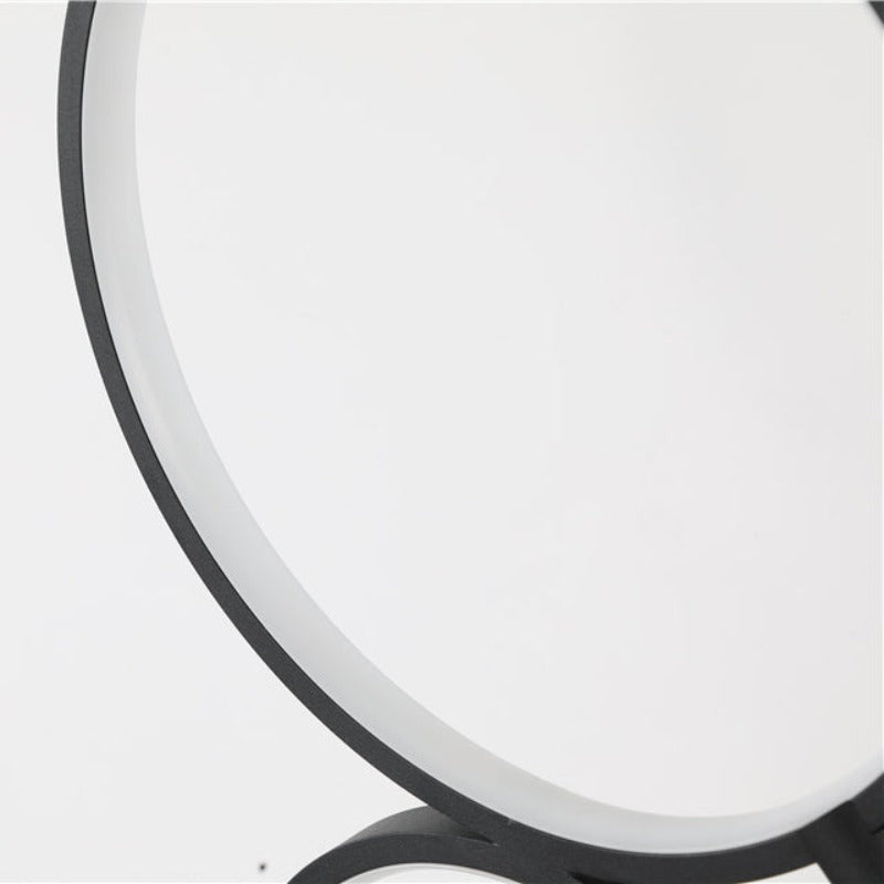 Arisa Lampe sur pied | Design élégant de cercles | Anneaux empilés modernes | Éclairage efficace | Qualité durable | Idéal pour salon, chambre &