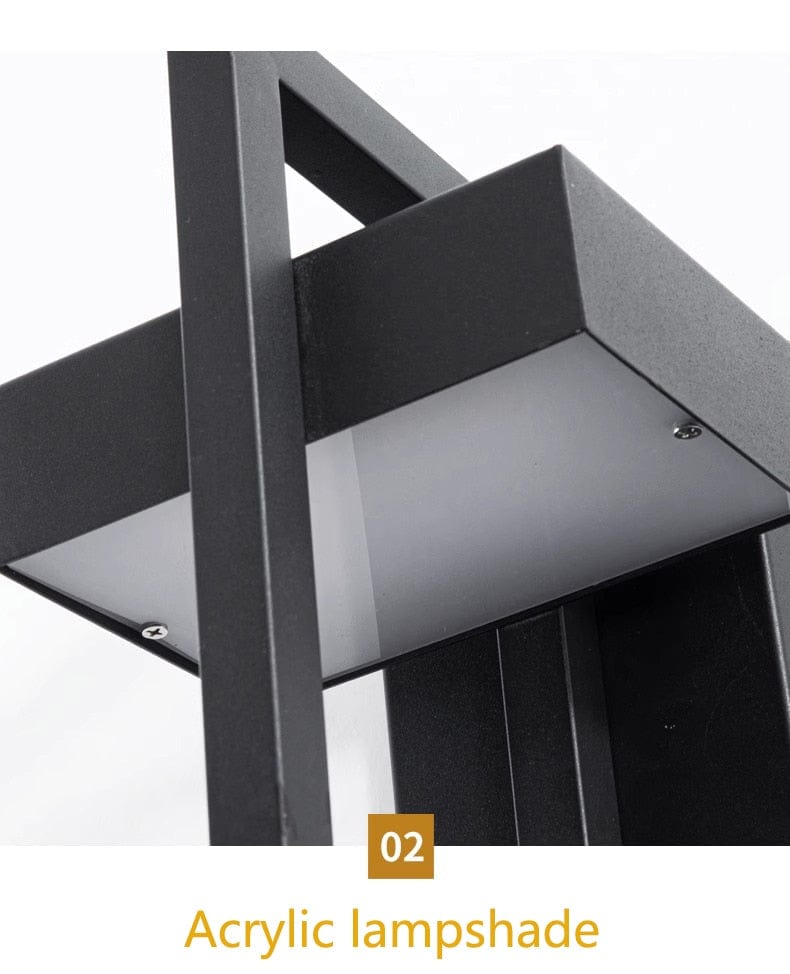 Twilight Dex | Éclairage Mural Extérieur Résistant aux Intempéries | Acier Inoxydable & Acrylique | Design Élégant & Moderne | Disponible en