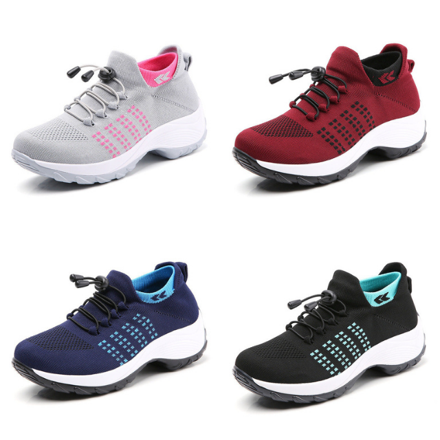 Ortopædiske Sneakers til Herre | Smertelindrende og Støttende | Ideel til Gåture og Sport | Plantar Fasciitis Hjælp | Åndbar og Letvægtsdesign | Polsteret Komfort | Multi-fit Tilpasning