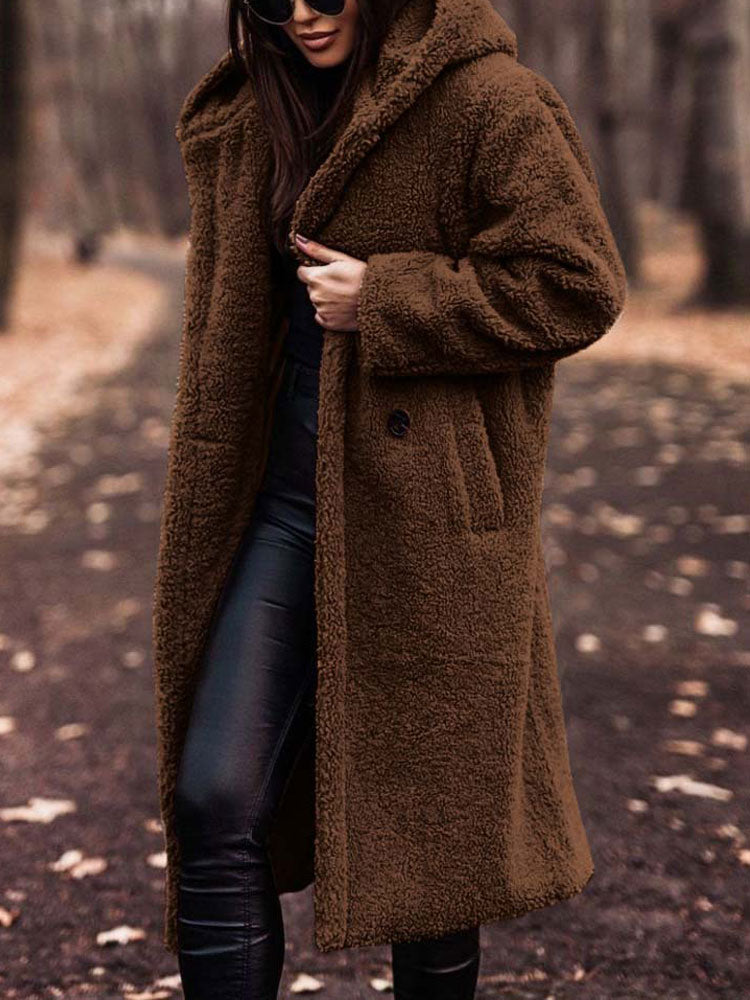 MonAmi | Blød damejakke i teddystof | Stilfuld oversized pasform | Perfekt til kølige aftener | Komfortabelt og holdbart materiale | Trendy design til enhver anledning