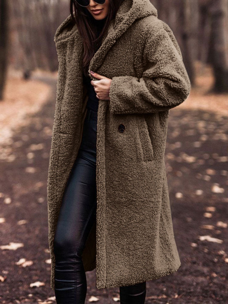 MonAmi | Blød damejakke i teddystof | Stilfuld oversized pasform | Perfekt til kølige aftener | Komfortabelt og holdbart materiale | Trendy design til enhver anledning