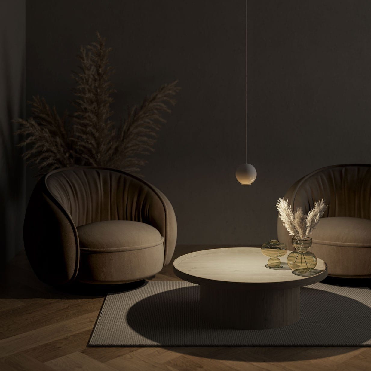 Lampe loft moderne | Design artistique | Solution d'éclairage subtile | Suspension élégante | Convient aux plafonds hauts | Finition luxueuse