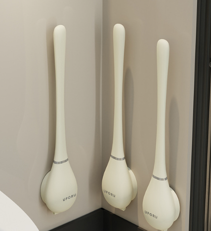 PureBrush | Elegant WC-børste med antibakterielt silikonehoved