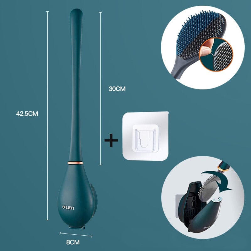 PureBrush | Elegant WC-børste med antibakterielt silikonehoved