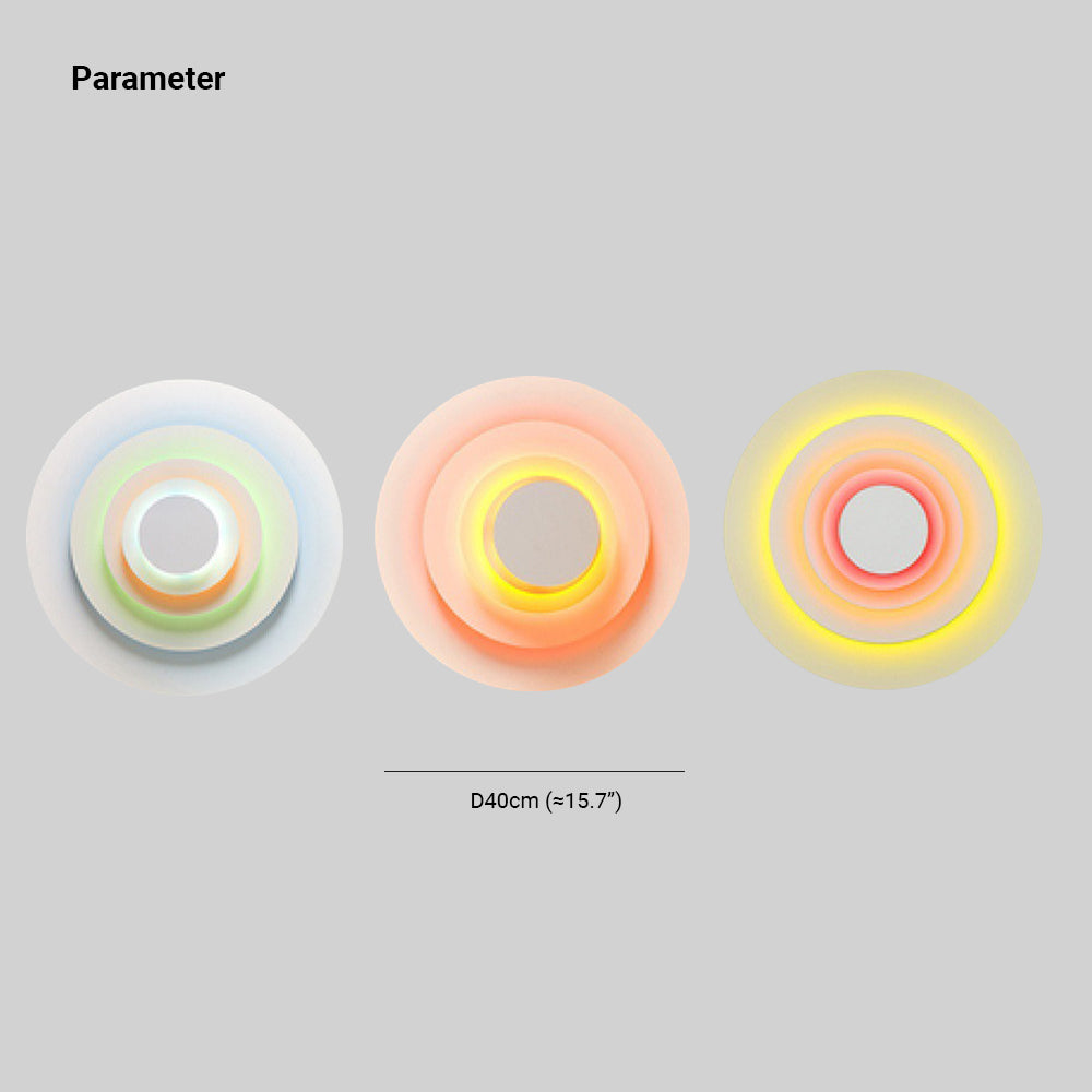 Morandi Design LED Wandleuchte | Modernes Metall | Pink, Blau, Gelb | Wohnzimmer & Esszimmer | 18W | IP20 | Innengebrauch | Warmweißes